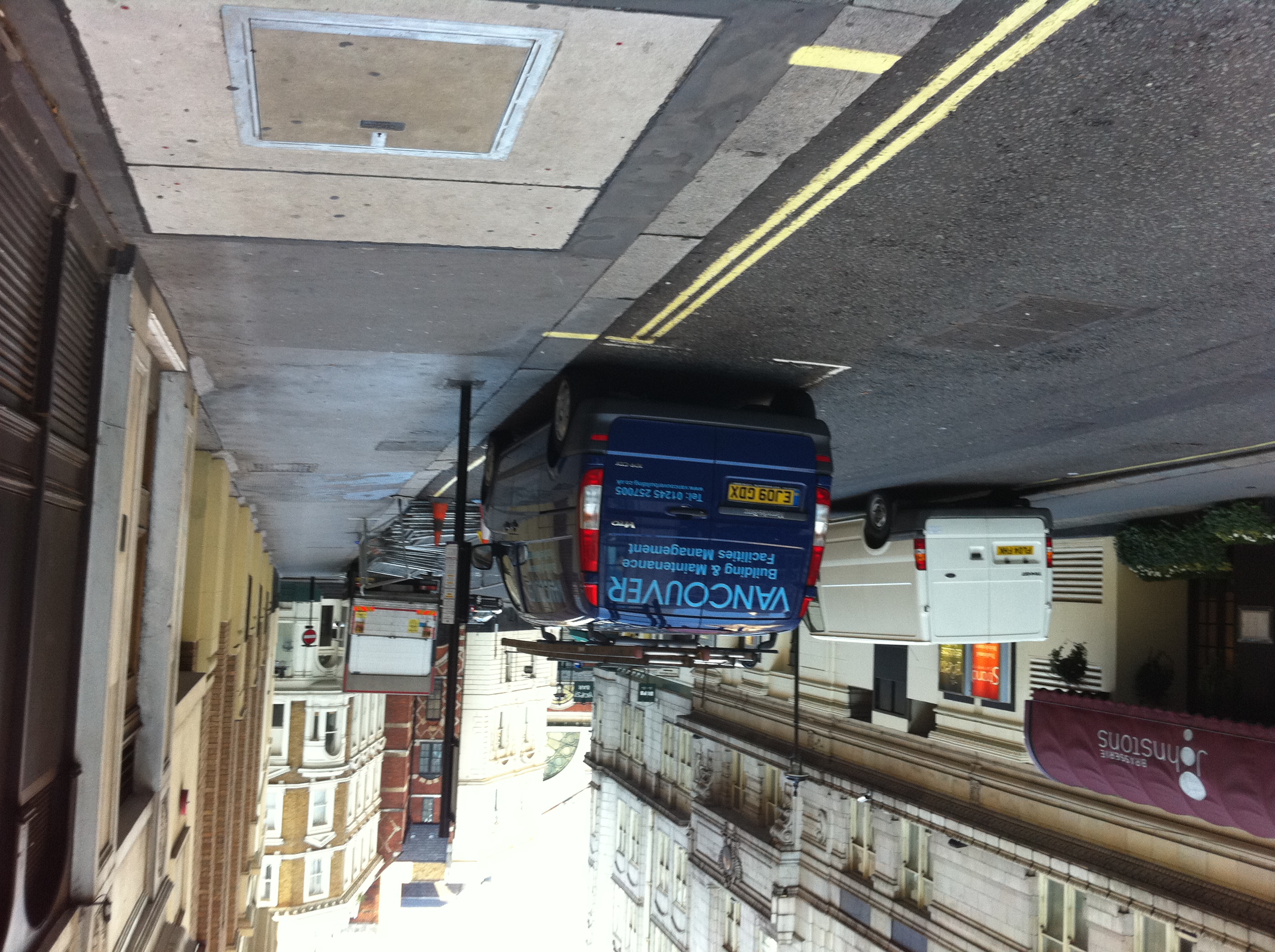 There is a small street with a van on it, it is for a Facility Mgmt Company named Vancouver, a place I also used to live. This van is like a ghost really.