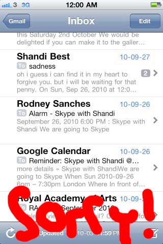 Sorry Shandi